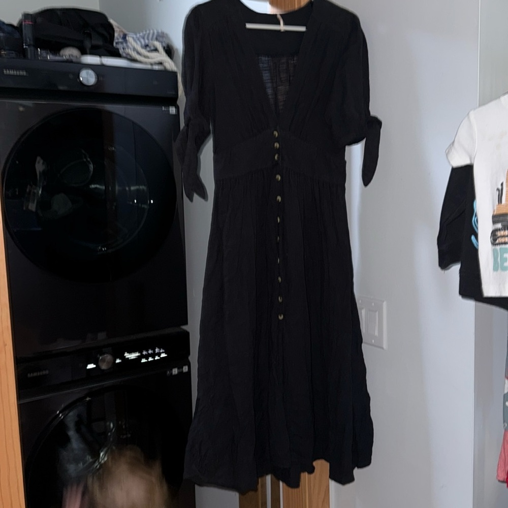 Free Prople Elegant Black Women's Dress